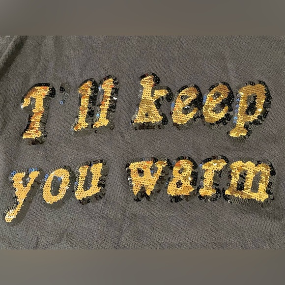 Wildfox Couture White Label Keep You Warm knit sweater w sequins! SO soft! Small - Picture 3 of 4